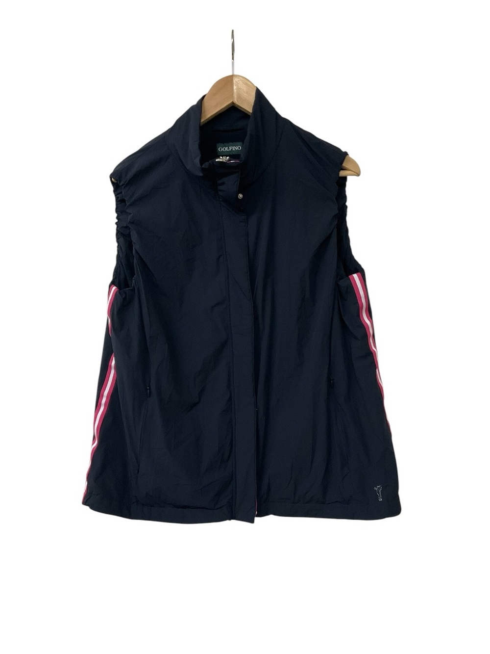 Golfino Black Steady Line PT Bi Stretch Waistcoat Black Pink 16
